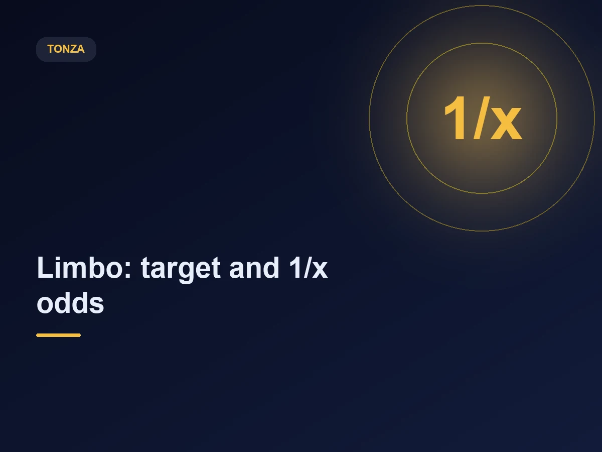 Limbo at Tonza: the chance is exactly one divided by your target