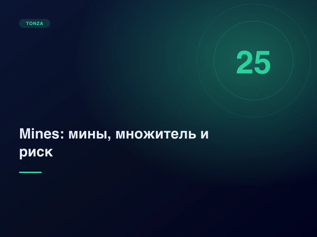 Mines: как число мин меняет множитель и риск в раунде