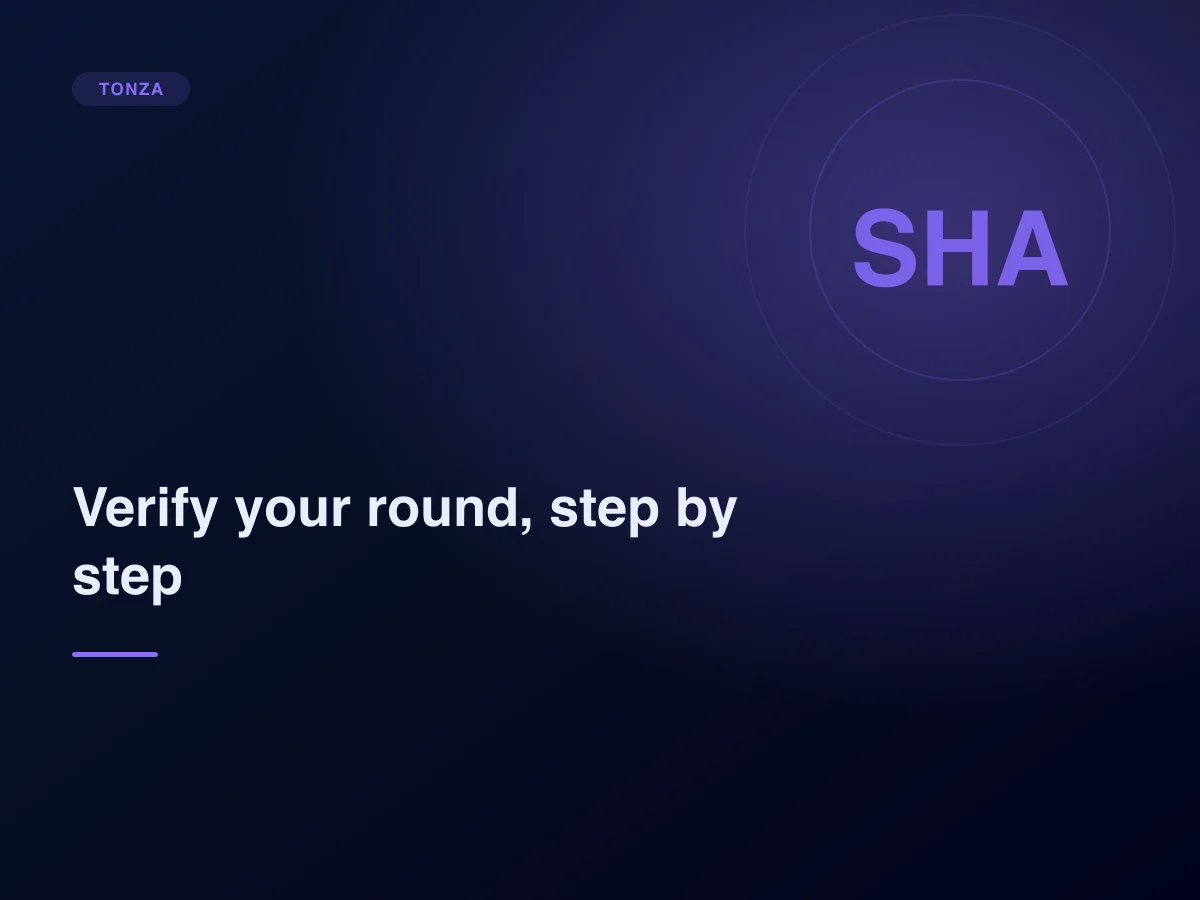 How to verify your own round, step by step from seed hash to result